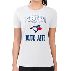 Toronto Blue Jays G-III 4Her by Carl Banks Women's Super-Slim Fit Lightweight Team Logo Graphic T-Shirt Sale