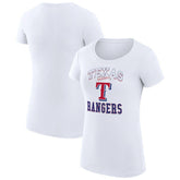 Texas Rangers G-III 4Her by Carl Banks Women's Super-Slim Fit Lightweight Team Logo Graphic T-Shirt for sale