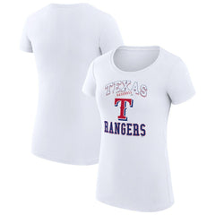 Texas Rangers G-III 4Her by Carl Banks Women's Super-Slim Fit Lightweight Team Logo Graphic T-Shirt for sale