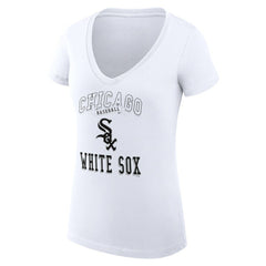 Chicago White Sox G-III 4Her by Carl Banks Women's Super-Slim Fit Lightweight Team Logo Graphic V-Neck T-Shirt Online