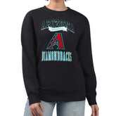 Arizona Diamondbacks G-III 4Her by Carl Banks Women's Team Logo Graphic Tri-Blend Fleece Pullover Sweatshirt Sale