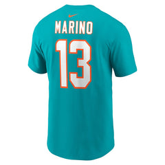 Dan Marino Miami Dolphins Retired Player Name & Number T-Shirt Aqua - Nike