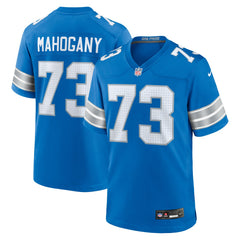 Christian Mahogany Detroit Lions Team Game Jersey Blue - Nike