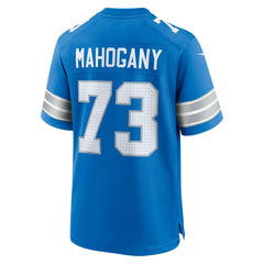 Christian Mahogany Detroit Lions Team Game Jersey Blue - Nike