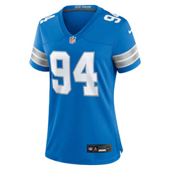Mekhi Wingo Detroit Lions Women's Team Game Jersey Blue - Nike