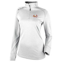 St. Louis Cardinals Columbia Women's Cooperstown Collection Shotgun 2.0 Omni-Wick Quarter-Zip Top - White On Sale