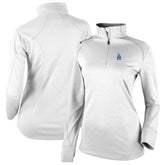 Los Angeles Dodgers Columbia Women's Cooperstown Collection Shotgun 2.0 Omni-Wick Quarter-Zip Top - White On Sale