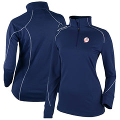 New York Yankees Columbia Women's Cooperstown Collection Shotgun 2.0 Omni-Wick Quarter-Zip Top - Navy Near Me