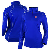 Atlanta Braves Columbia Women's Cooperstown Collection Shotgun 2.0 Omni-Wick Quarter-Zip Top - Royal On Sale