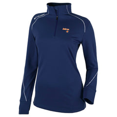 Houston Astros Columbia Women's Cooperstown Collection Shotgun 2.0 Omni-Wick Quarter-Zip Top - Navy Online