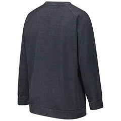 Pittsburgh Steelers Profile Women's Plus Size Acid Wash Raglan Sweatshirt Charcoal - NFL