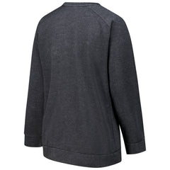 Detroit Lions Profile Women's Plus Size Acid Wash Raglan Sweatshirt Charcoal - NFL