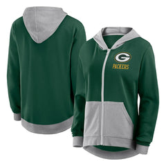 Green Bay Packers Women's Hit It Full-Zip Hoodie Green - Fanatics