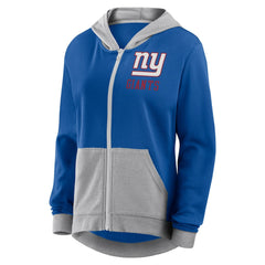 New York Giants Women's Hit It Full-Zip Hoodie Royal - Fanatics