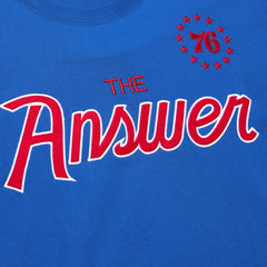Mitchell & Ness - Allen Iverson Philadelphia 76ers Premium Nickname T-Shirt - Royal