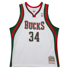 Mitchell & Ness - Giannis Antetokounmpo Milwaukee Bucks 2013/14 Hardwood Classics Swingman Jersey - White