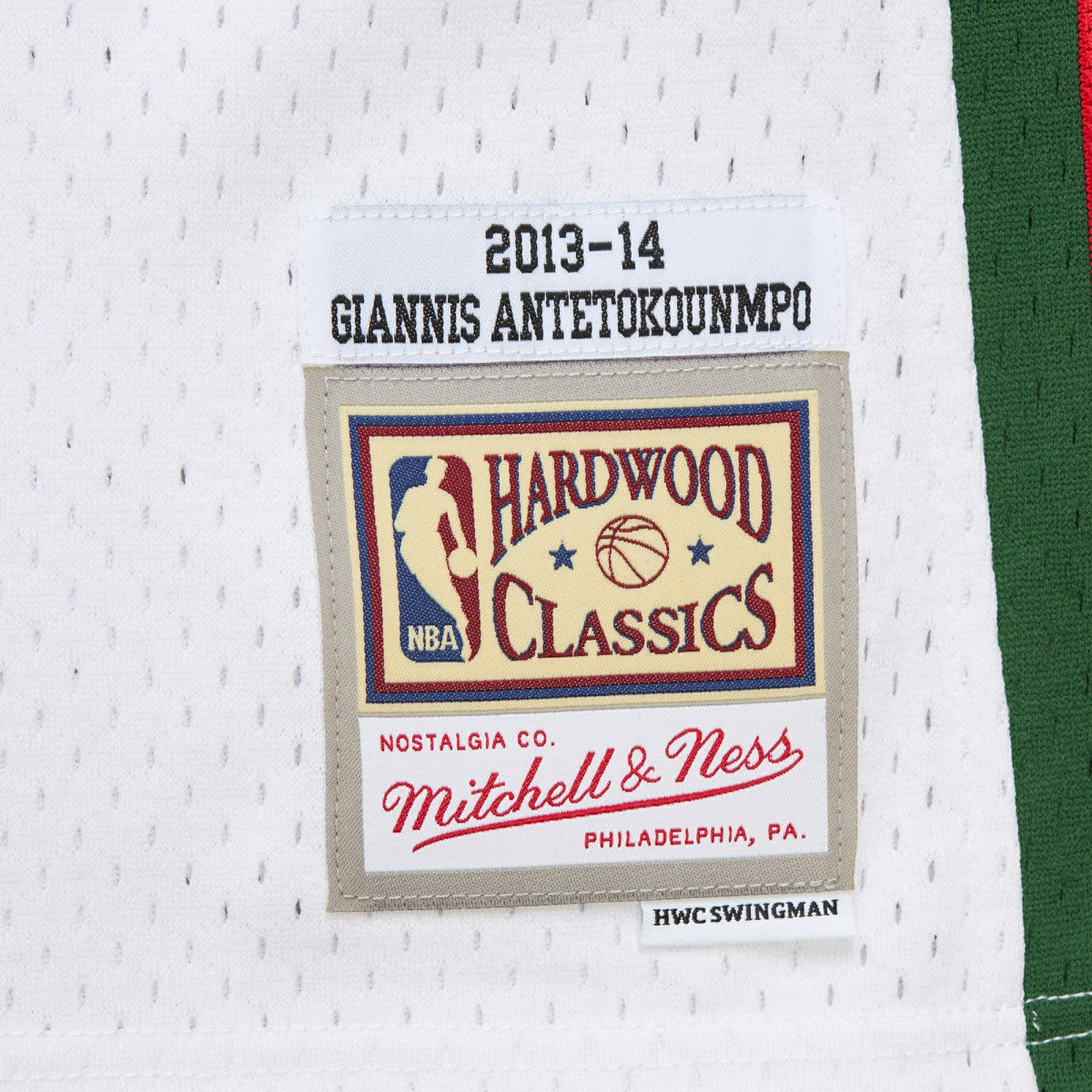 Giannis Antetokounmpo Milwaukee Bucks 2013/14 Hardwood Classics Swingman Jersey - White | NBA Jerseys
