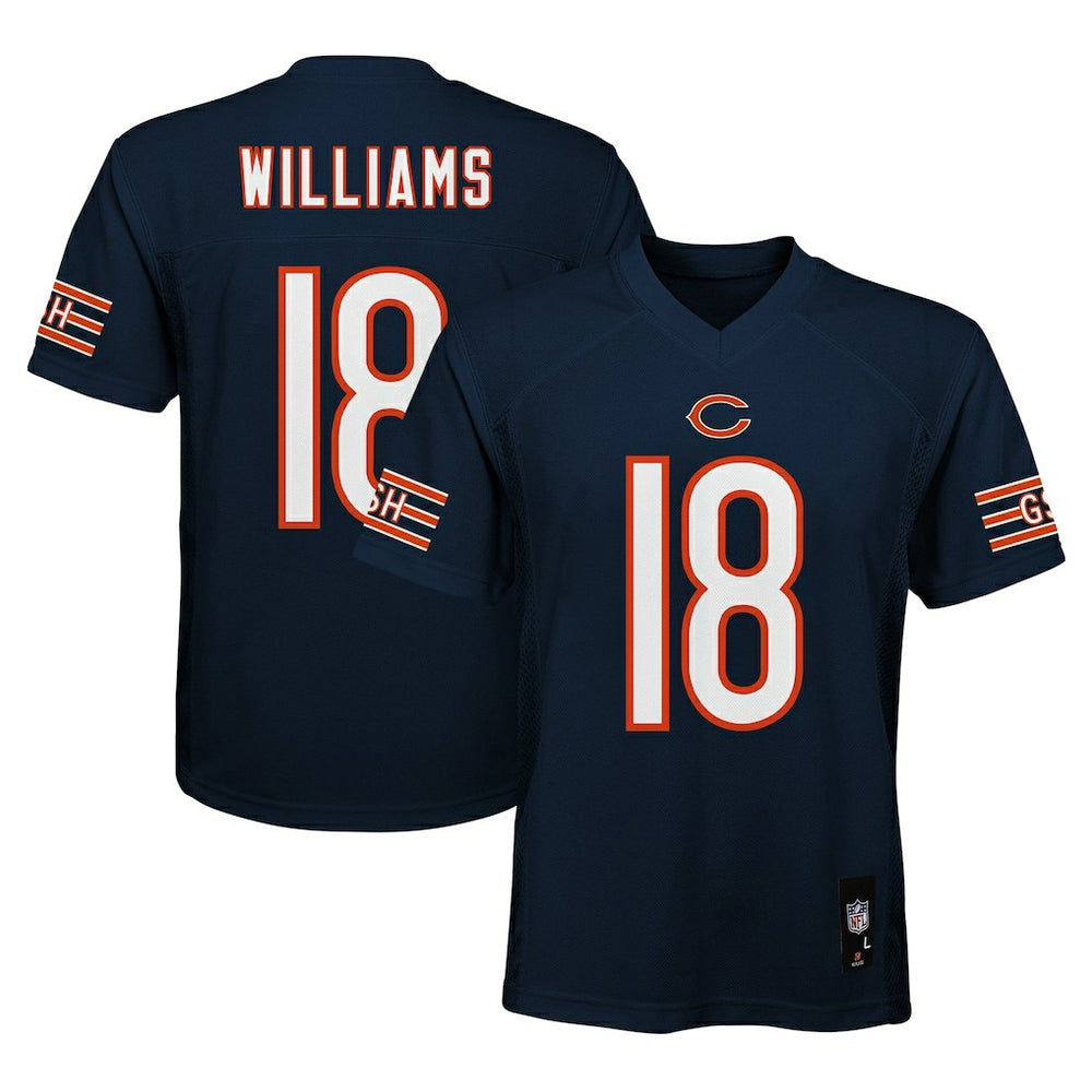 Caleb Williams Chicago Bears Youth Replica Player Jersey Navy - NFL