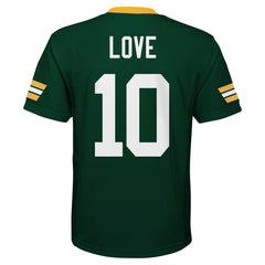 Jordan Love Green Bay Packers Youth Replica Player Jersey Green - NFL