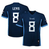 Will Levis Tennessee Titans Youth Replica Player Jersey Navy - NFL