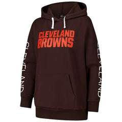 Cleveland Browns G-III 4Her by Carl Banks Women's Extra Inning Pullover Hoodie Brown - NFL