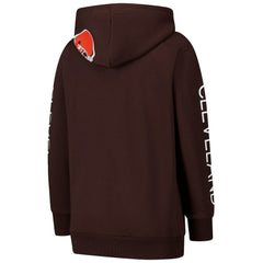 Cleveland Browns G-III 4Her by Carl Banks Women's Extra Inning Pullover Hoodie Brown - NFL