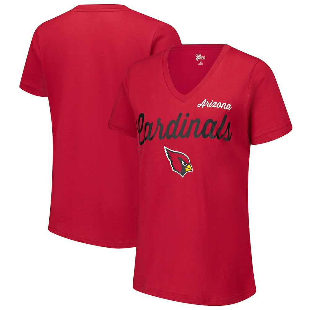 Arizona Cardinals G-III 4Her by Carl Banks Women's Post Season V-Neck T-Shirt Cardinal - NFL