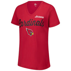 Arizona Cardinals G-III 4Her by Carl Banks Women's Post Season V-Neck T-Shirt Cardinal - NFL