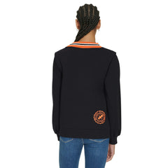 Cincinnati Bengals Tommy Hilfiger Women's Alice V-Neck Pullover Sweatshirt Black - NFL
