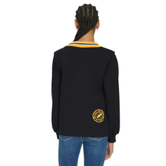 Pittsburgh Steelers Tommy Hilfiger Women's Alice V-Neck Pullover Sweatshirt Black - NFL