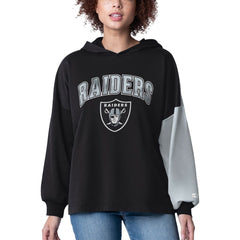 Las Vegas Raiders Starter Women's Power Move Long Sleeve Pullover Hoodie Black - NFL
