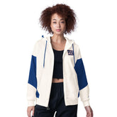 New York Giants Starter Women's Scrimmage Full-Zip Hoodie White - NFL