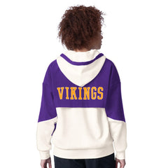 Minnesota Vikings Starter Women's Scrimmage Full-Zip Hoodie White - NFL