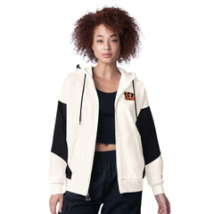 Cincinnati Bengals Starter Women's Scrimmage Full-Zip Hoodie White - NFL