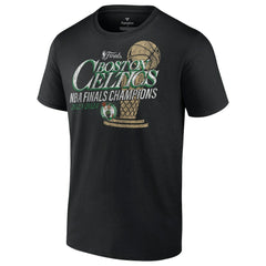 Fanatics - Boston Celtics 2024 NBA Finals Champions Fast Break Finish Trophy T-Shirt - Black