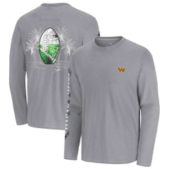 Washington Commanders Oasis Endzone Lux Long Sleeve T-Shirt Gray - Tommy Bahama