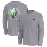 New York Giants Oasis Endzone Lux Long Sleeve T-Shirt Gray - Tommy Bahama