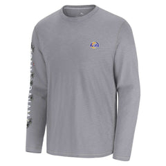 Los Angeles Rams Oasis Endzone Lux Long Sleeve T-Shirt Gray - Tommy Bahama