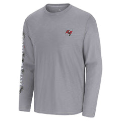Tampa Bay Buccaneers Oasis Endzone Lux Long Sleeve T-Shirt Gray - Tommy Bahama