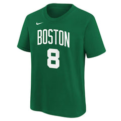 Nike - Kristaps Porzingis Boston Celtics Youth Icon Name & Number T-Shirt - Kelly Green