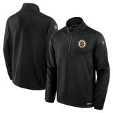 Boston Bruins Fanatics Big & Tall Authentic Pro Quarter-Zip Top Black