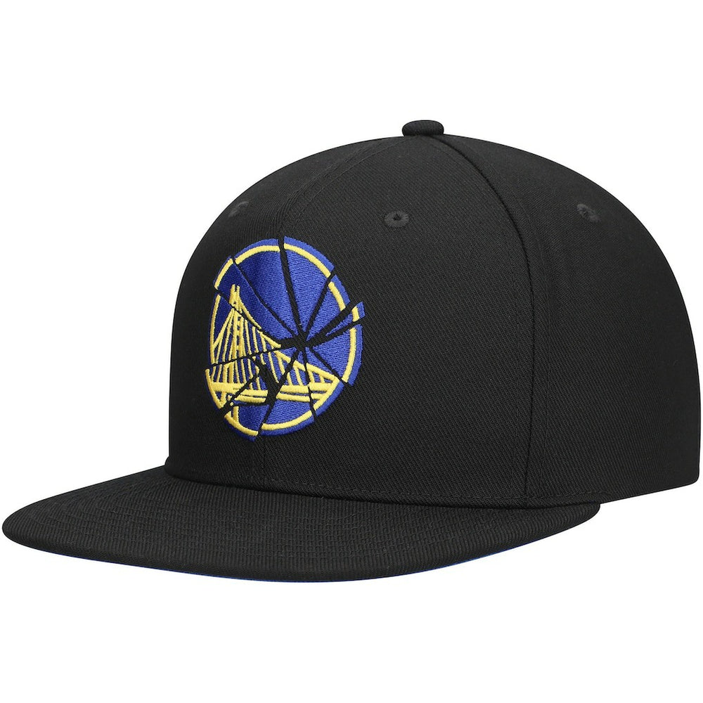 Mitchell & Ness - Golden State Warriors Shattered Snapback Hat - Black