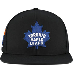 Toronto Maple Leafs - Mitchell & Ness Core Top Spot Snapback Hat Black
