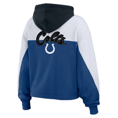 Indianapolis Colts WEAR by Erin Andrews Women's Plus Size Color Block Full-Zip Hoodie Royal - NFL