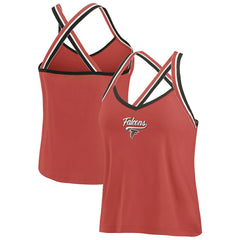 Atlanta Falcons WEAR by Erin Andrews Women's Cross Strap Tri-Blend Tank Top Red - NFL