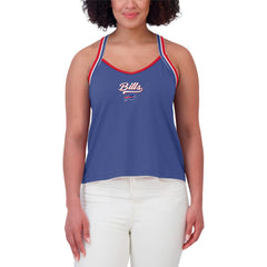 Buffalo Bills WEAR by Erin Andrews Women's Cross Strap Tri-Blend Tank Top Royal - NFL
