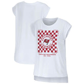Tampa Bay Buccaneers WEAR by Erin Andrews Women's Checker Muscle Tank Top White - NFL