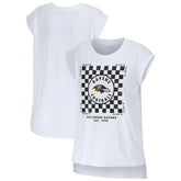 Baltimore Ravens WEAR by Erin Andrews Women's Checker Muscle Tank Top White - NFL