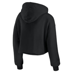Cincinnati Bengals WEAR by Erin Andrews Women's Prime Cropped Pullover Hoodie Black - NFL