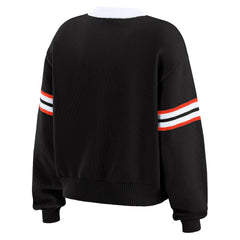 Cincinnati Bengals WEAR by Erin Andrews Women's Lace-Up Sweater Black - NFL